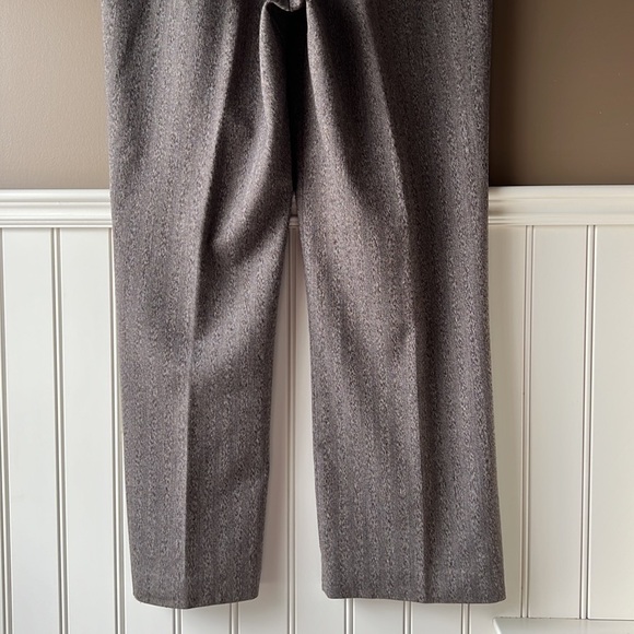 HAGGAR PETITE Brown Straight Leg Pants Size 14P - Picture 10 of 14